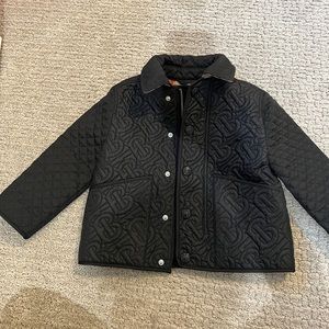 Burberry Kids Quilted Jacket | Size 4T | Black